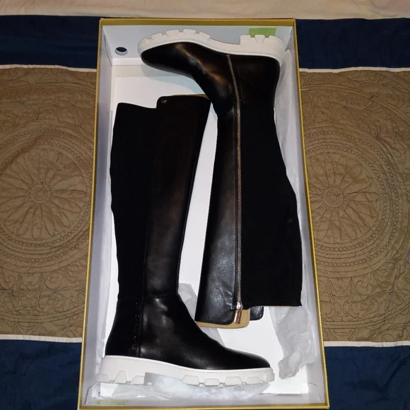 Michael Kors Ridley Lug Sole Tall Boots - Picture 3 of 11